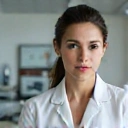 Portrait of Dr. Maya Sharma, Lead Formulator, a focused woman in a lab coat.